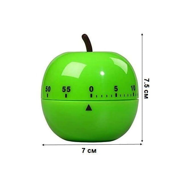 Таймер кухонный механический Яблочко Зеленый (204579) - фото 5
