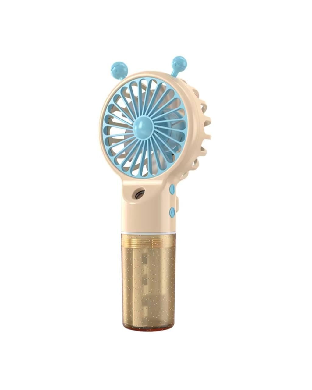 Вентилятор ручной с увлажнителем аккумуляторный Spray Mini Fan Handheld Желтый/Голубым (11b4d2af)