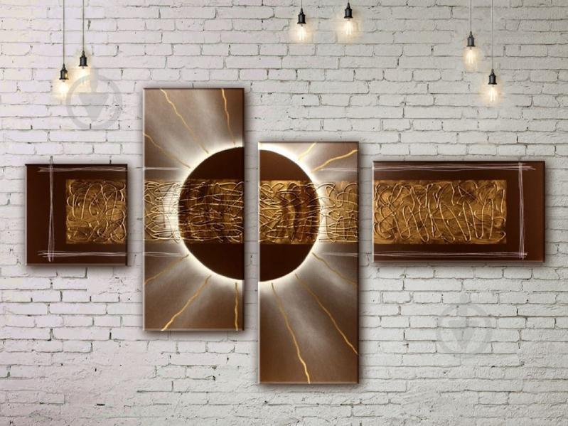 Модульная картина акрилом абстракция ArtStar MKM17_4_053 размер 80 х 140 см