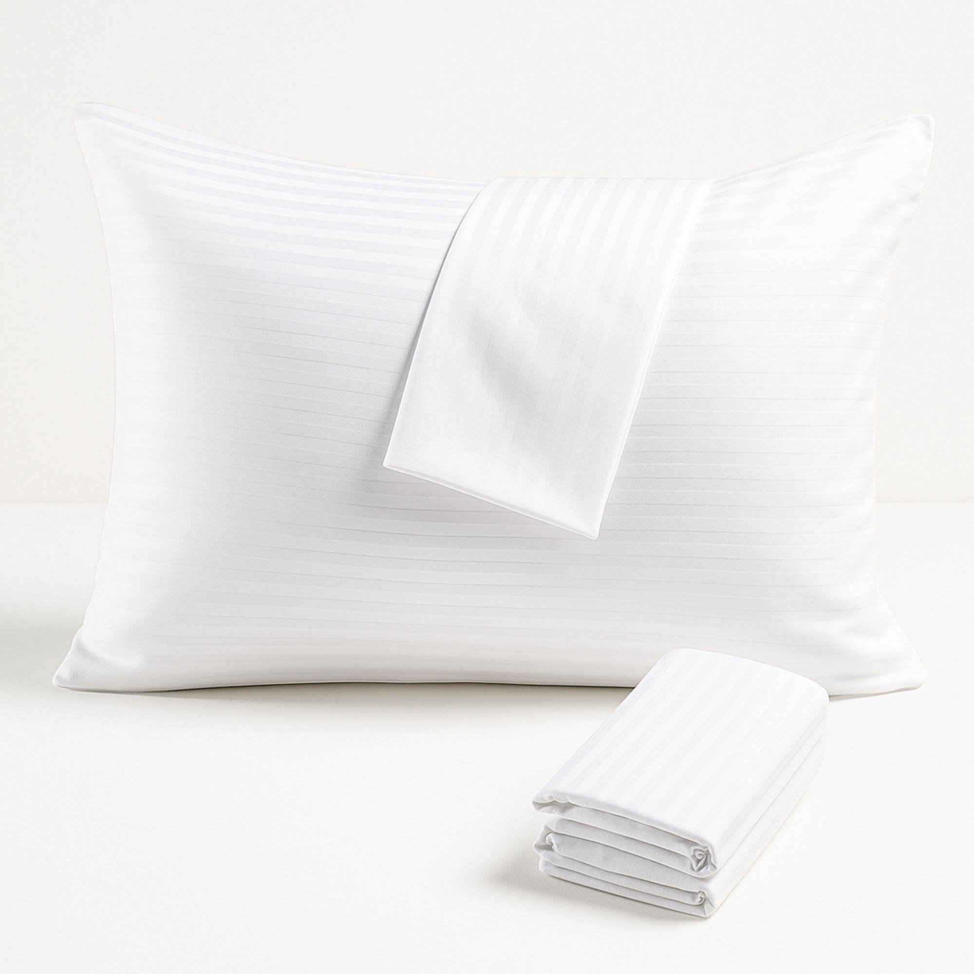 Наволочка IDEIA хлопок 50х70 см Белый в полоску