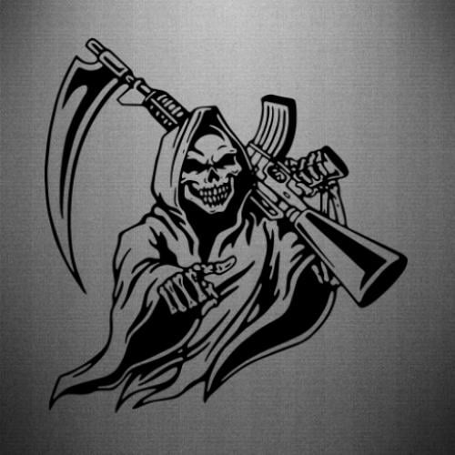 Наклейка Grim Reaper 48,3x50 см Черный (21557763)