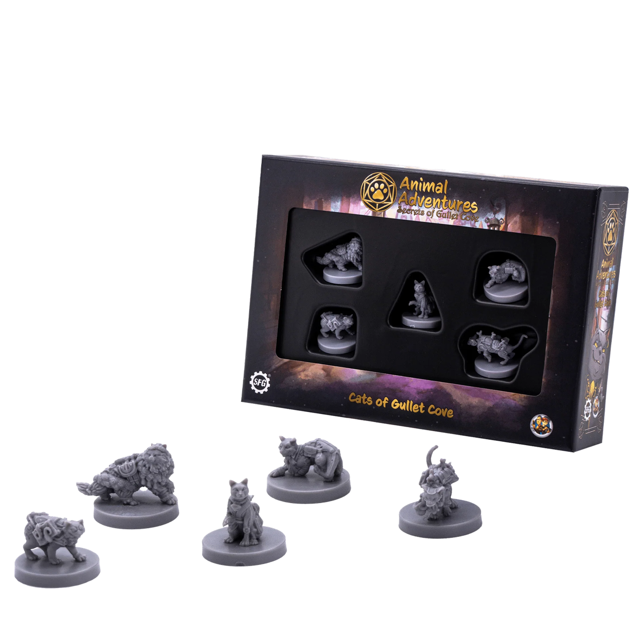 Набір мініатюр STEAMFORGED GAMES до гри Animal Adventures Cats of Gullet Cove (SFAAGC-003)