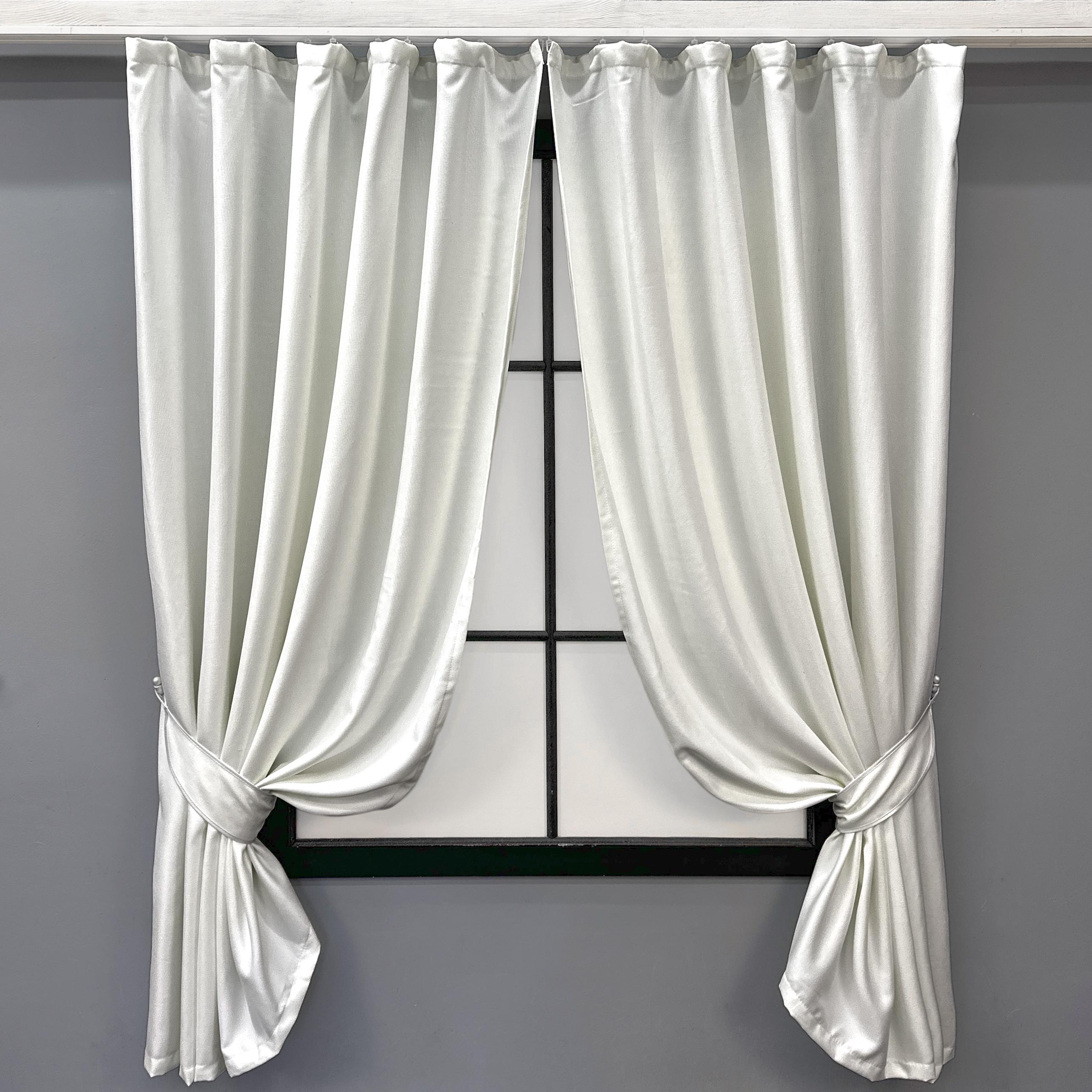 Комплект коротких штор VR-Textil микровелюр Petek № 1502ш 140х170 см 2 шт. Молочный (35-0255)