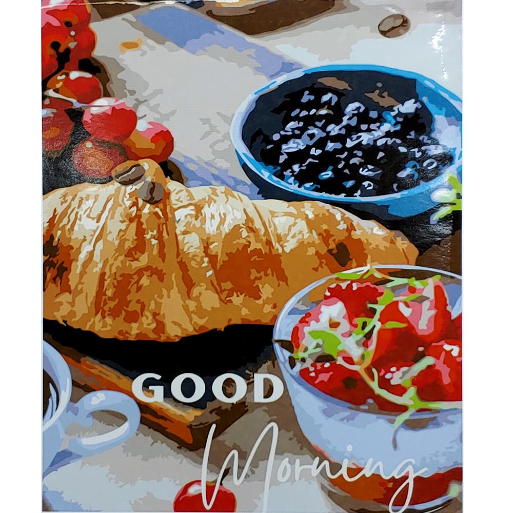 Картина по номерам Strateg Премиум Good Morning с лаком 40х50 см (SY6880)