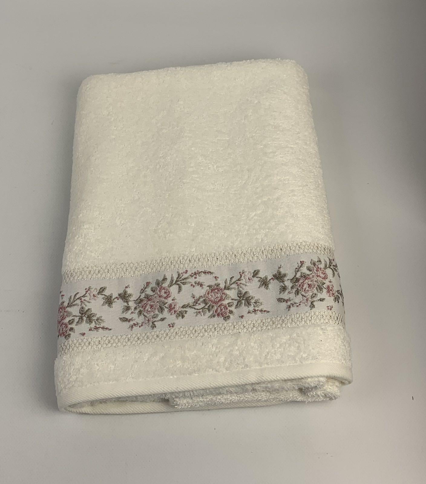 Полотенце Puppila Ronesans 70x140 см Молочный (CN30556)