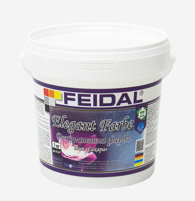 Краска декоративная Feidal Elegant Farbe 1 кг Белый - фото 1 Краска декоративная Feidal Elegant Farbe 1 кг Белый - фото 1