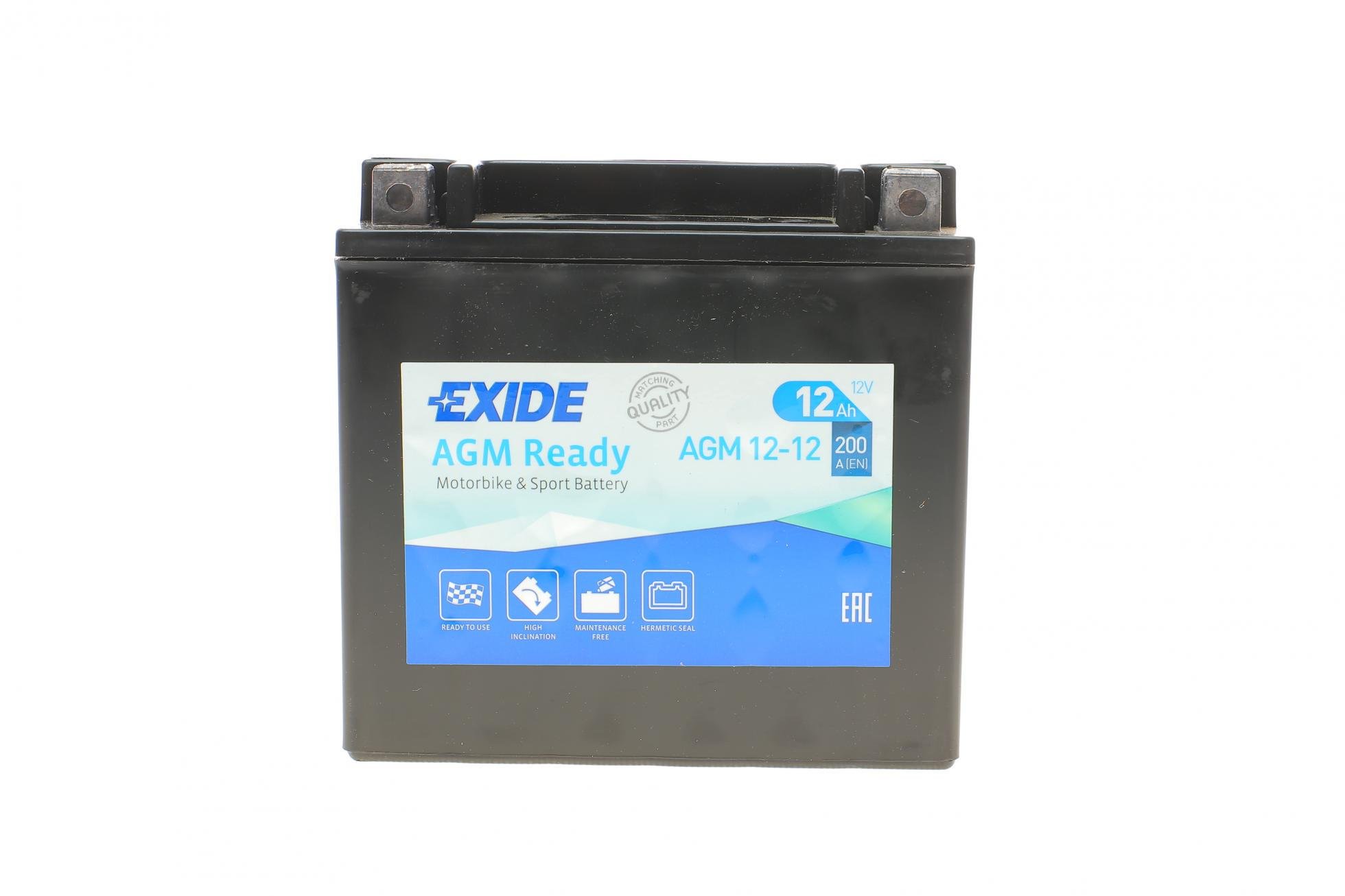 Аккумулятор EXIDE AGM L EN200 12 Ah-12V 150х87х145 мм (AGM12-12)
