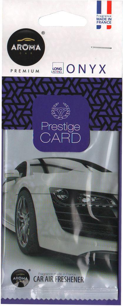 Ароматизатор для авто Aroma Car Prestige Card Onyx на зеркало сухой (0305277)