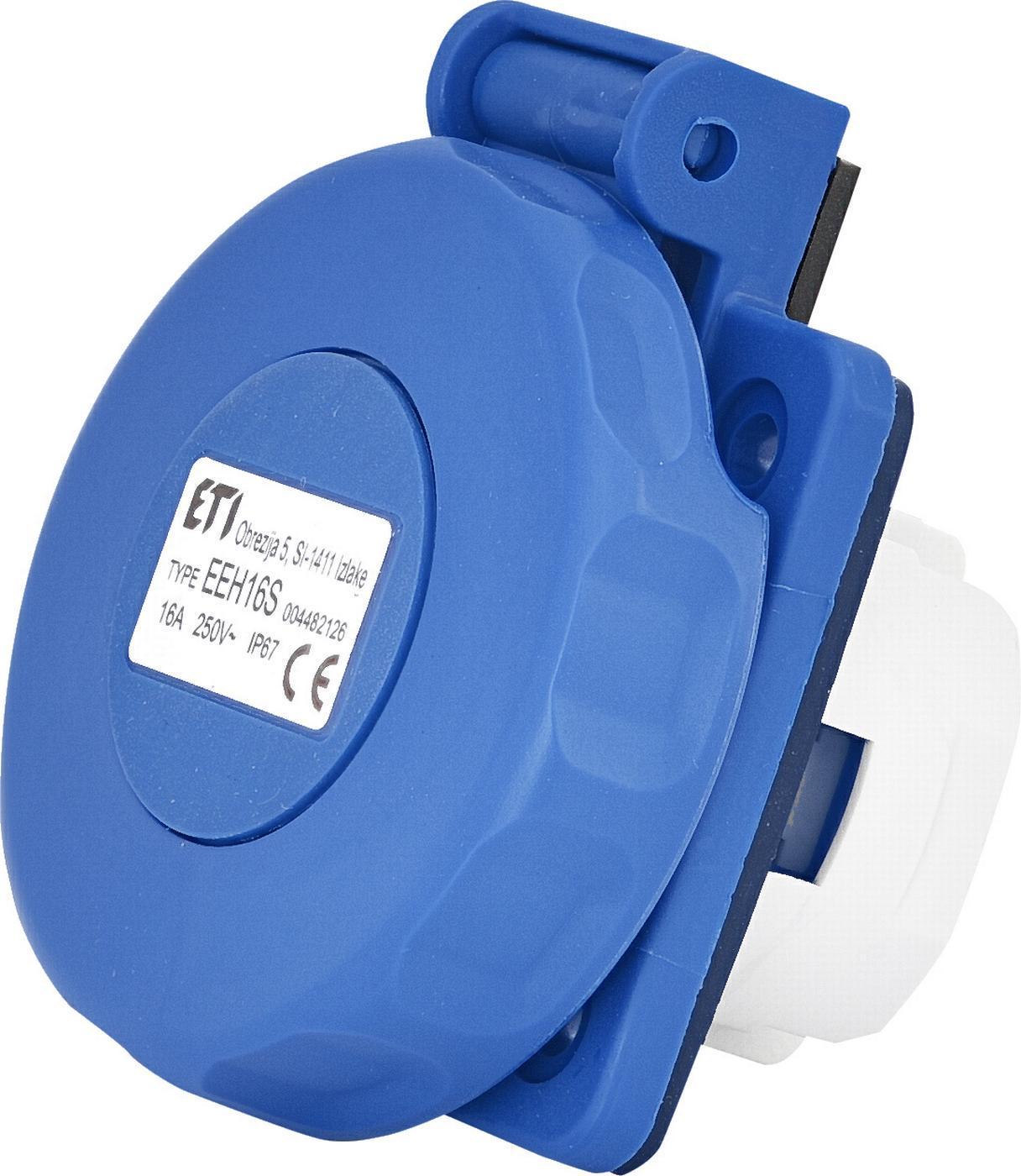 Розетка вбудована силовий роз'єм EEH-16S IP67 16A/250V Schuko (4482126)