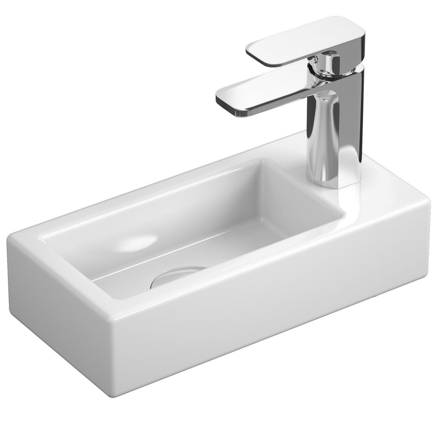 Умывальник накладной Koller Pool Kvadro R 1810020139 370x185x90 мм Белый (232067)