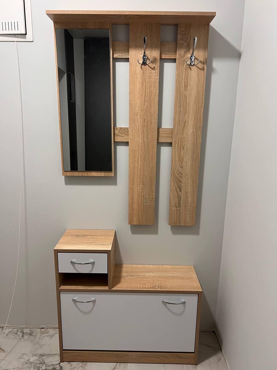 Прихожая RUDOLF 2 с зеркалом Дуб Сонома (ART2150) Прихожая RUDOLF 2 с зеркалом Дуб Сонома (ART2150)