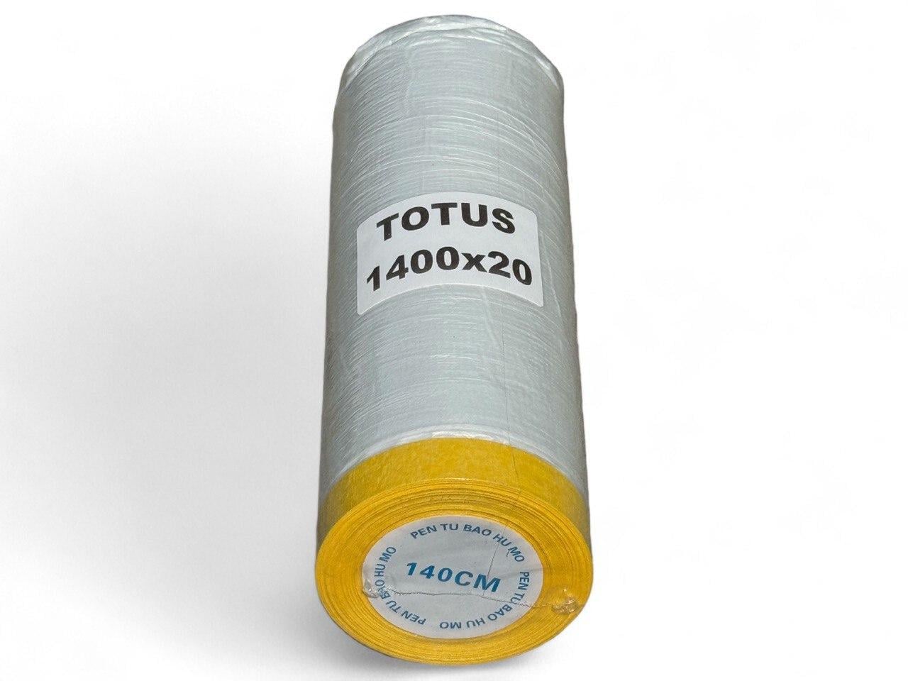 Пленка защитная с малярной лентой TOTUS 1400 ммх20 м (2201017944) Пленка защитная с малярной лентой TOTUS 1400 ммх20 м (2201017944)
