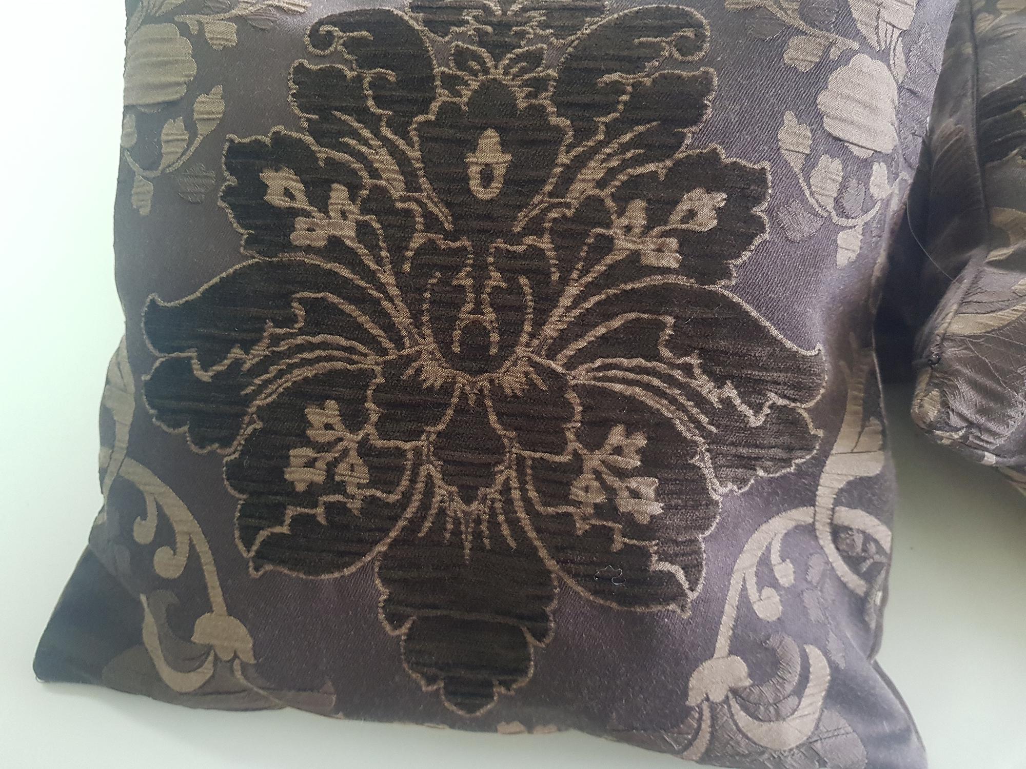 Комплект декоративных подушек Firanka Damask 40х40 см 2 шт. 35х30 см 1 шт. Венге (п_0676) - фото 3