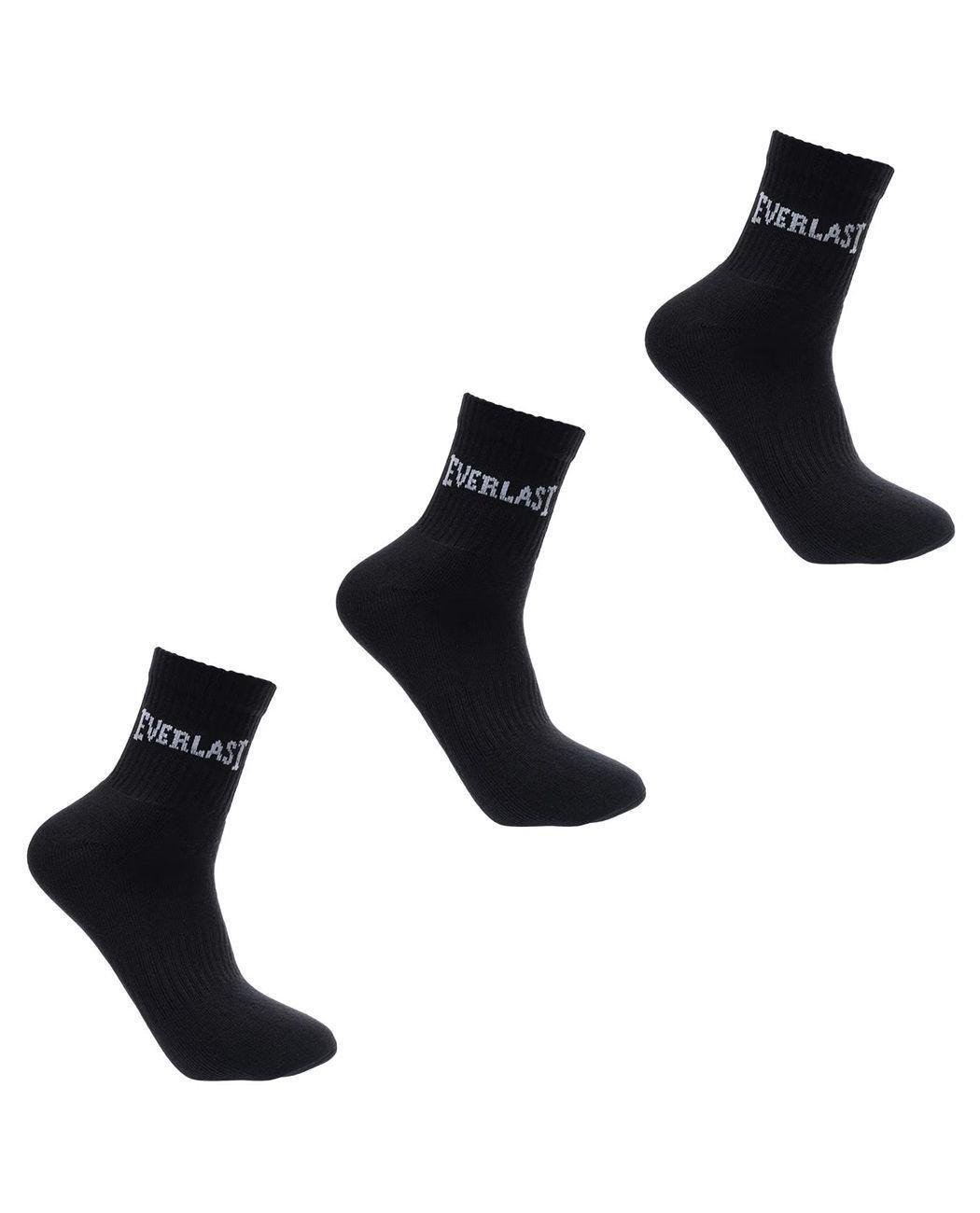 Носки мужские Everlast 412104-03 средней длины р. 40-45 3 пары Черный (2412104030605)