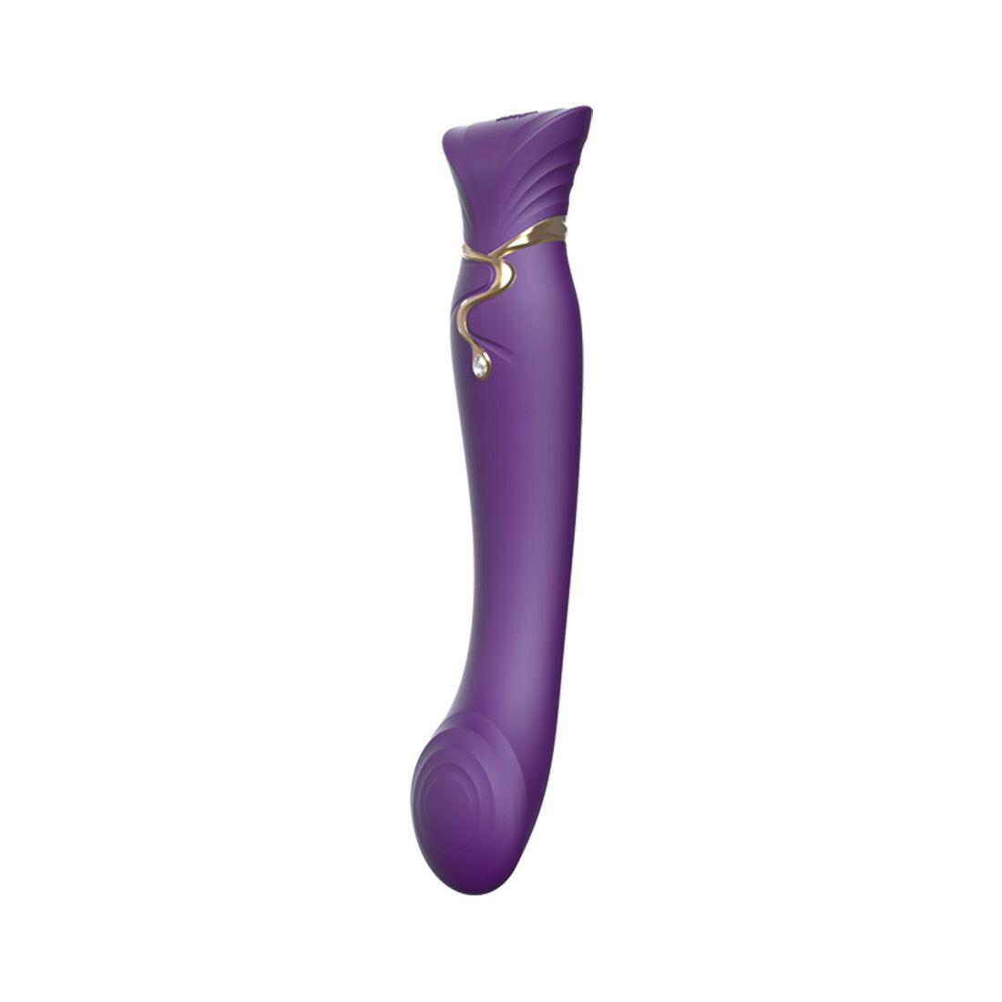 Смарт-вибратор ZALO Queen Twilight Purple пульсивная жемчужина кристалл Swarovski