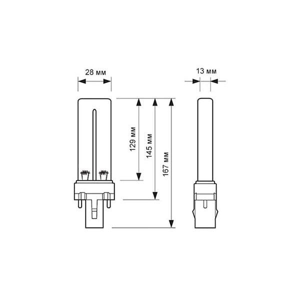 Лампа бактерицидная Osram HNS S 9W G23 - фото 3