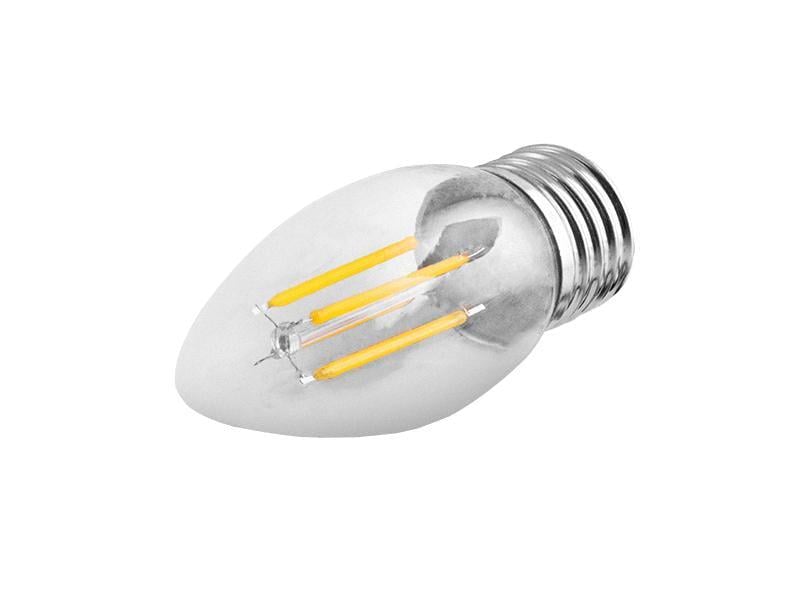 Светодиодная лампа Lemanso LM3074 свеча прозрачная 5W С35 E14 COB 500 Lm 4500K 220V (22811167)