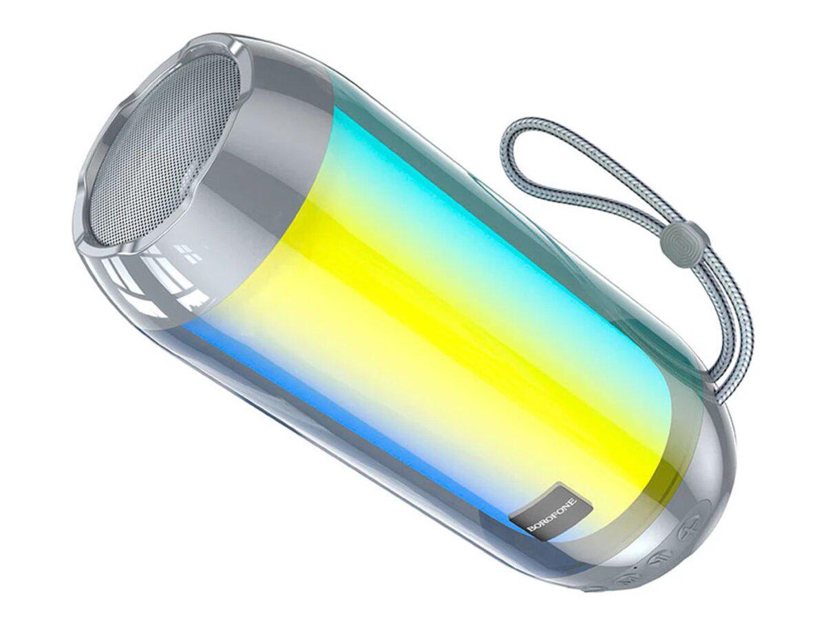 Портативная колонка Borofone BR25 Crazy sound colorful luminous BT speaker 1200 mAh Grey (19100347)