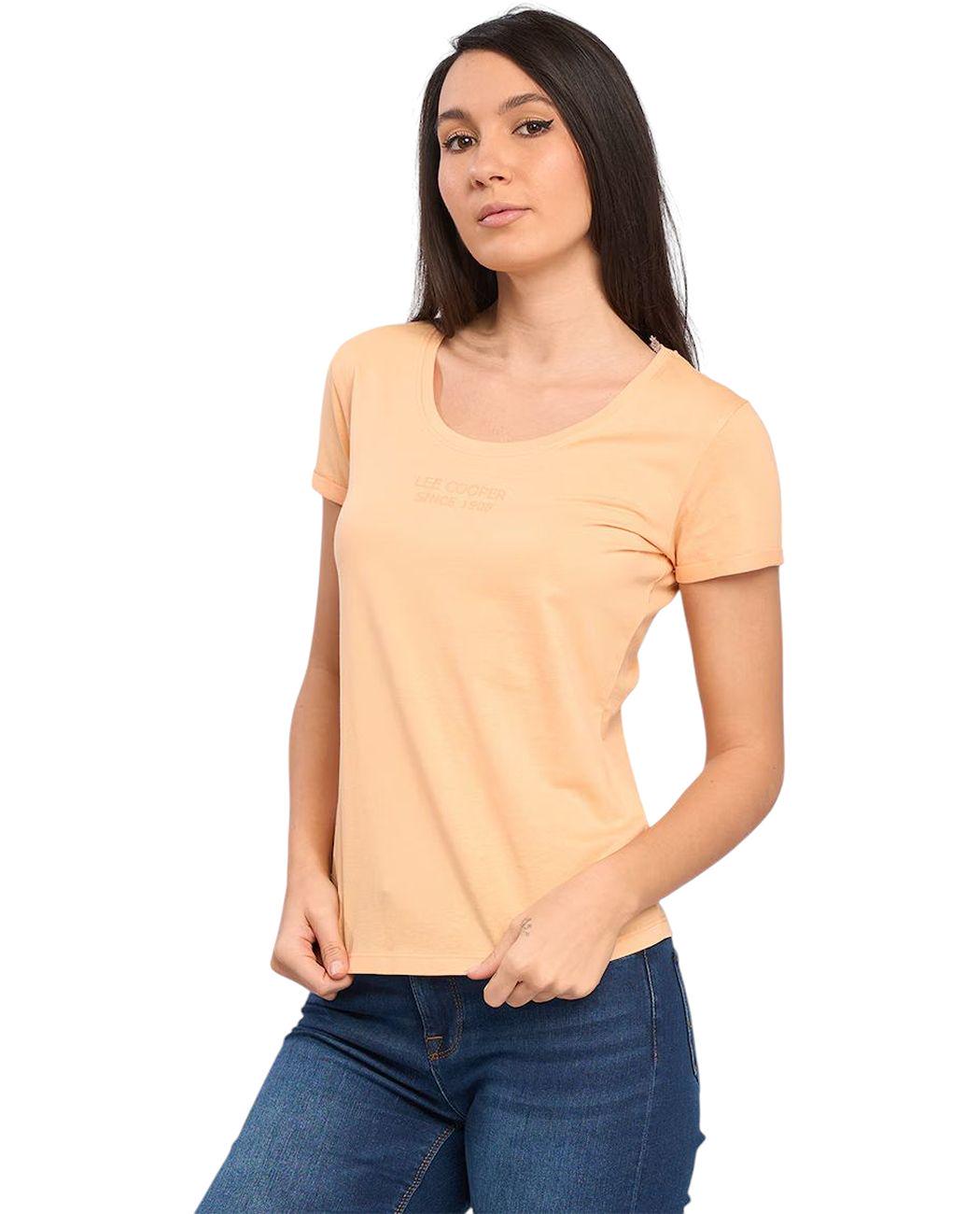 Футболка жіноча Lee Cooper 20196109.P50 L Помаранчевий (5942723033468) - фото 2