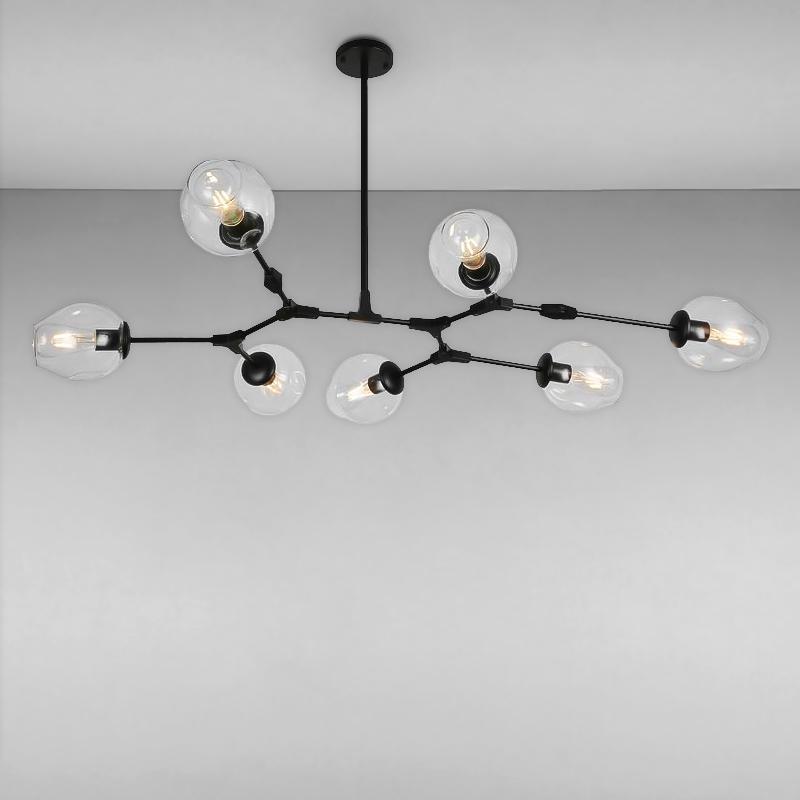 Люстра молекула підвісна Light House LS-17085-7 Чорний (16270)