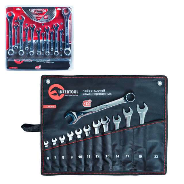 Набор комбинированных ключей, 12 шт. 6-22 мм (DIN3113) Набор комбинированных ключей, 12 шт. 6-22 мм (DIN3113)