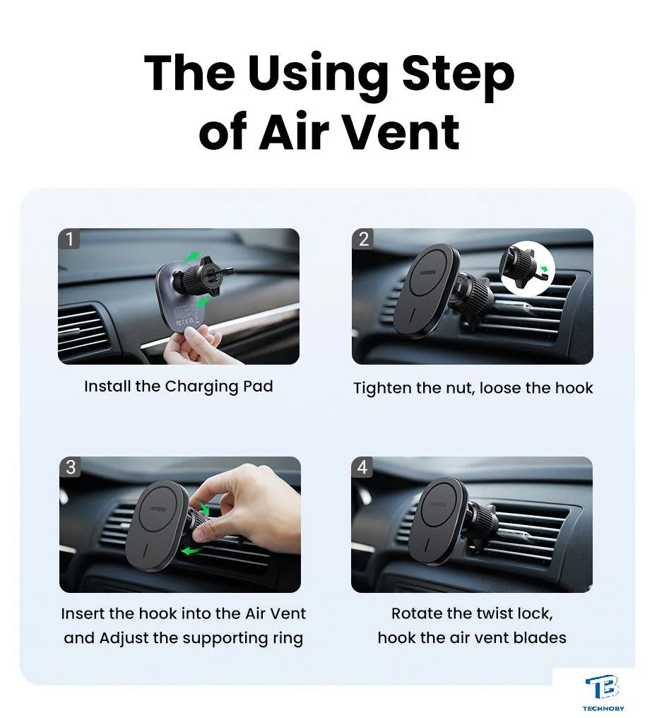 Зарядное устройство магнитное UGREEN CD345 MagSafe для iPhone Qi 15W 2в1 Black (15120) - фото 4 Зарядное устройство магнитное UGREEN CD345 MagSafe для iPhone Qi 15W 2в1 Black (15120) - фото 4