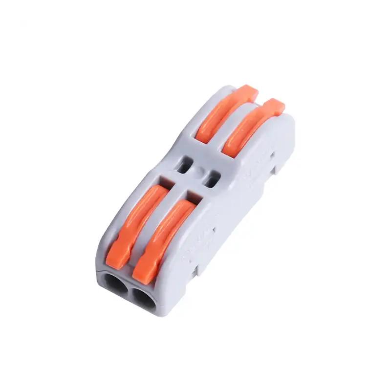 Клемма проходная Tactix 0,08-4 мм2 32А 2х1-2х1 одинарная 39х13х14,5 мм Оранжевый (CT422)