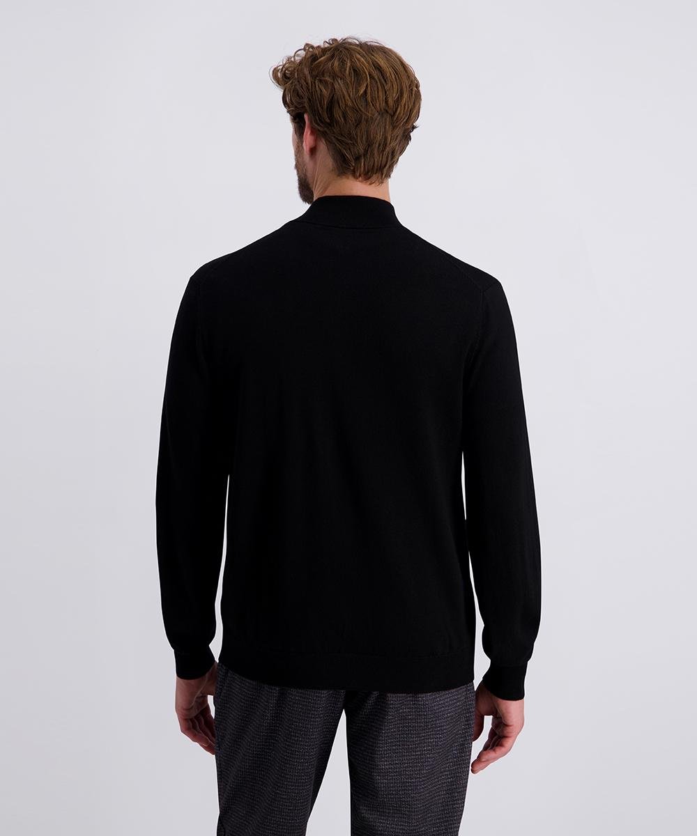 Кардиган чоловічий вовняний на блискавіці S Чорний (C5 50709.5037.9000-S) - фото 3 Кардиган чоловічий вовняний на блискавіці S Чорний (C5 50709.5037.9000-S) - фото 3