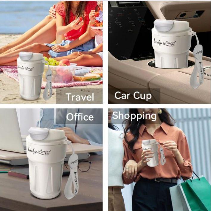 Термокружка с интеллектуальным дисплеем температуры 420 мл Белый (2467719399) - фото 10