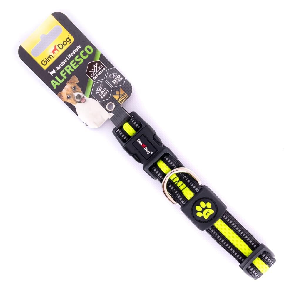 Ошейник GimDog Alfresco двойной 35-51 см/25 мм Желтый (80302505116)