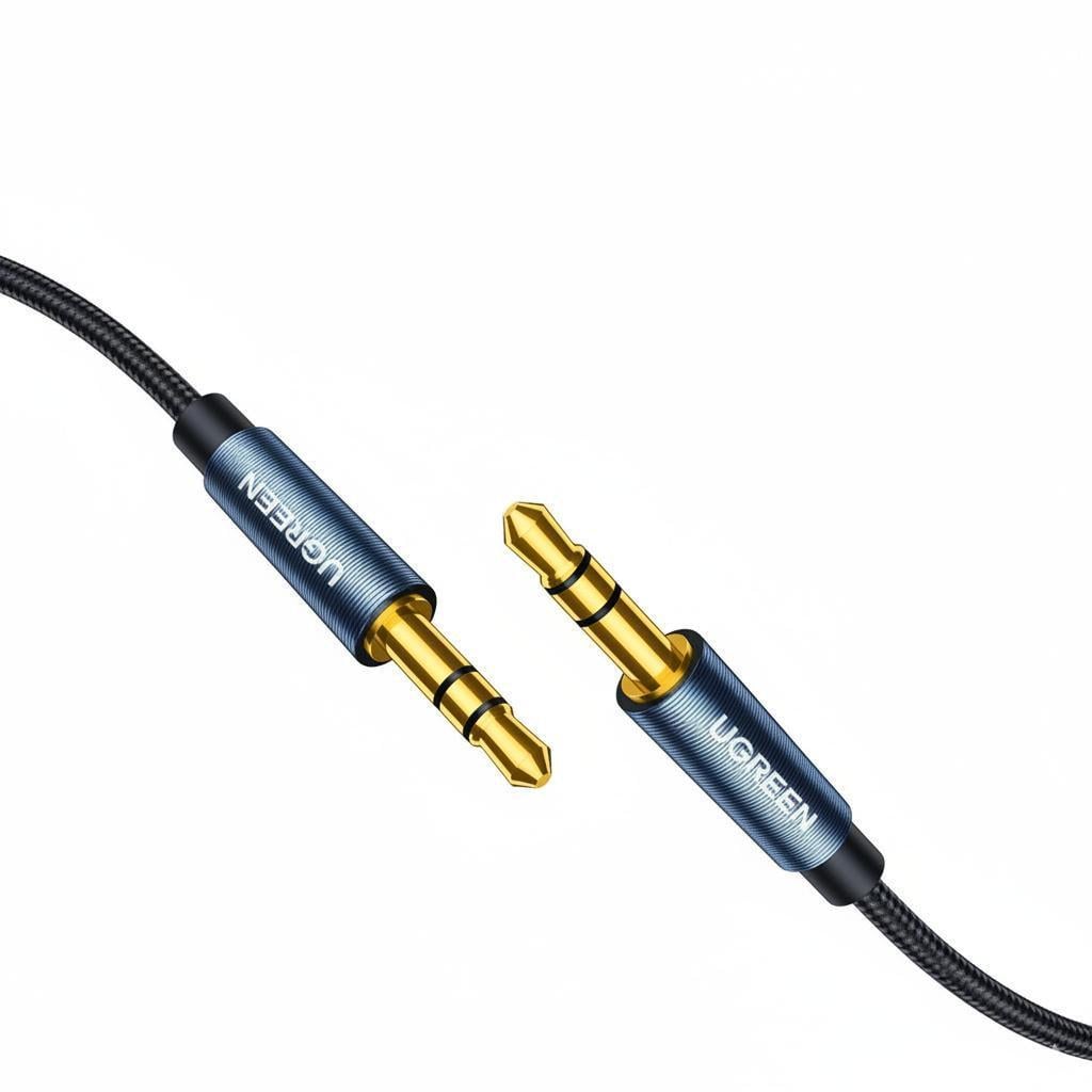 Аудіокабель AUX Ugreen AV112 3.5 мм 5 м Синій (10689)