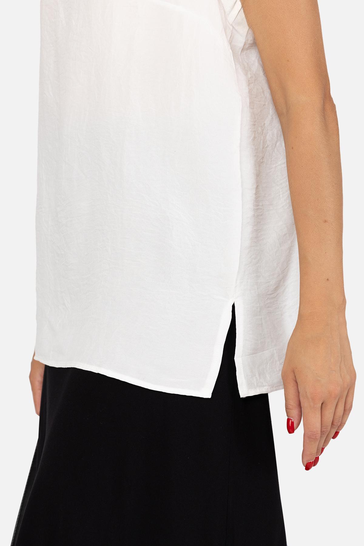 Блуза жіноча ЦБ-00256402 з коротким рукавом р. 44 (SKT001010090) - фото 2 Блуза жіноча ЦБ-00256402 з коротким рукавом р. 44 (SKT001010090) - фото 2