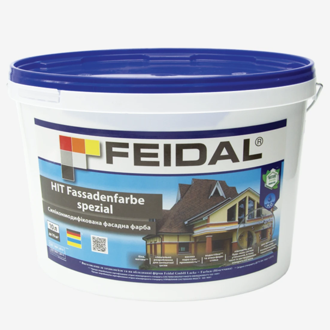 Краска фасадная силиконмодифицированная Feidal HIT Fassadenfarbe spezial 10 л (1886454943)