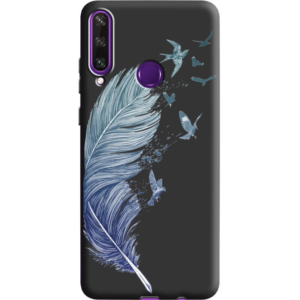 Чехол Boxface Huawei Y6p Feather Черный силикон (40017-cc38-40308)