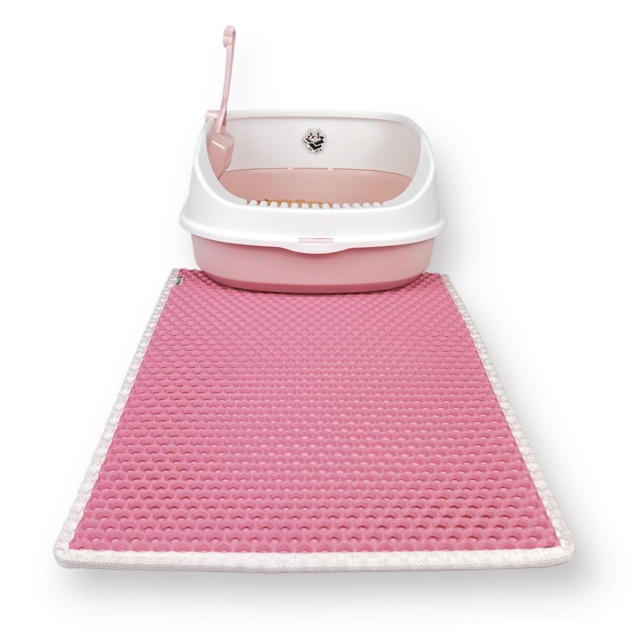 Лоток для котов CAT IN BOX с лопаткой 48х38х20 см Розовый (18553132) - фото 8 Лоток для котов CAT IN BOX с лопаткой 48х38х20 см Розовый (18553132) - фото 8
