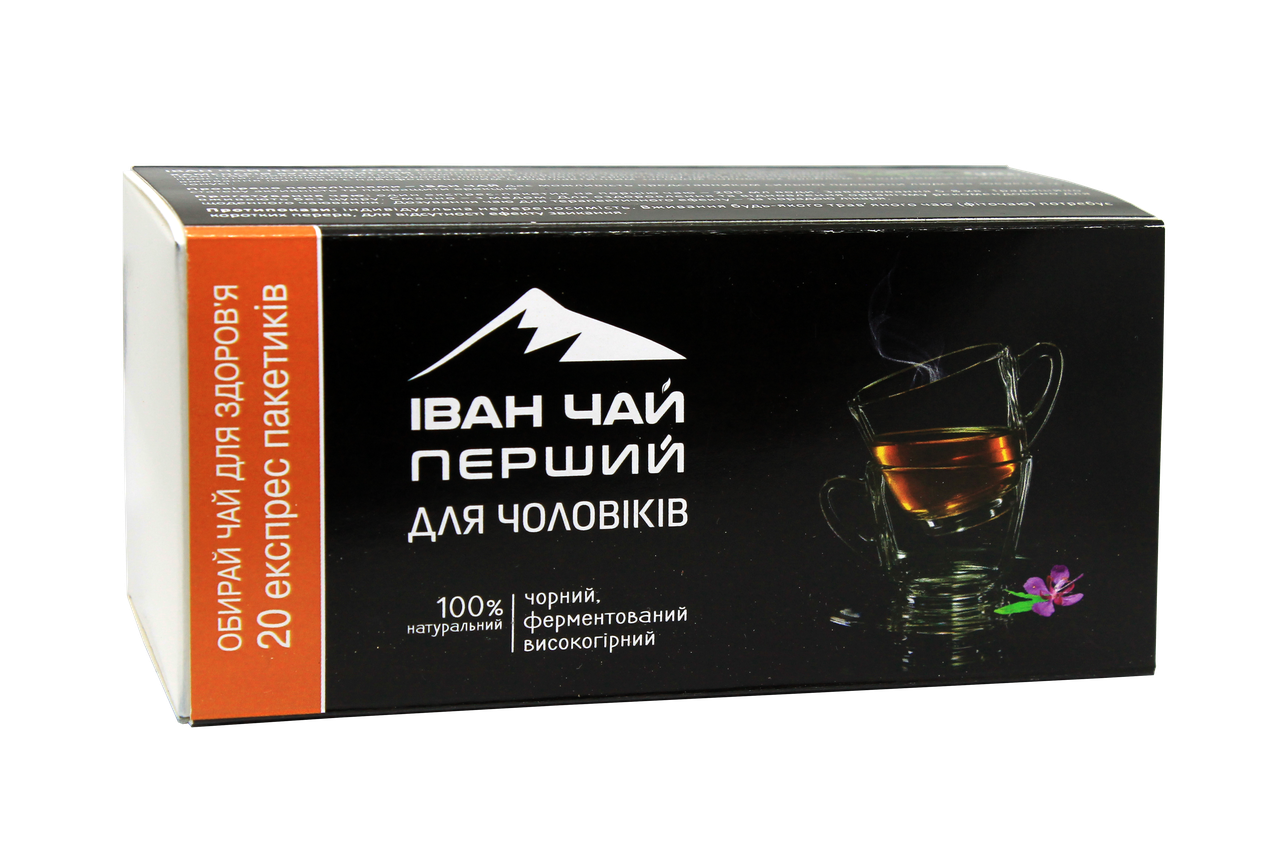 Чай чорний Карпатчай Перший для чоловіків ферментований 1,5 г х 20 шт. (1580613111) - фото 1