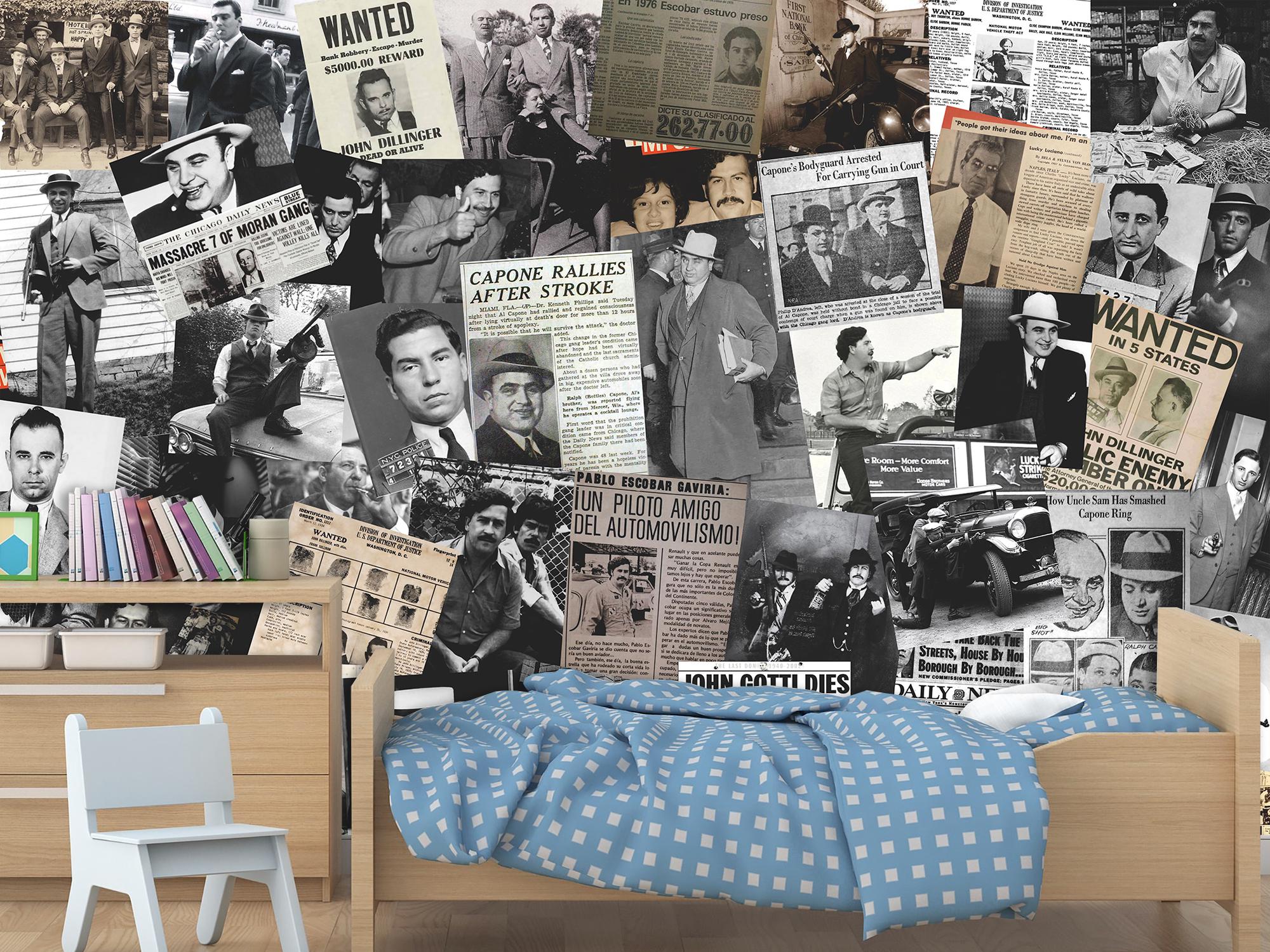 Фотообои флизелиновые Гангстеры и мафия винтажные 190х285 см (SPF-076/4)