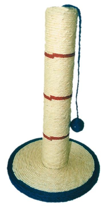 Когтеточка сизалевый столбец с игрушкой Croci Sisal Con Base 30х30х52 см
