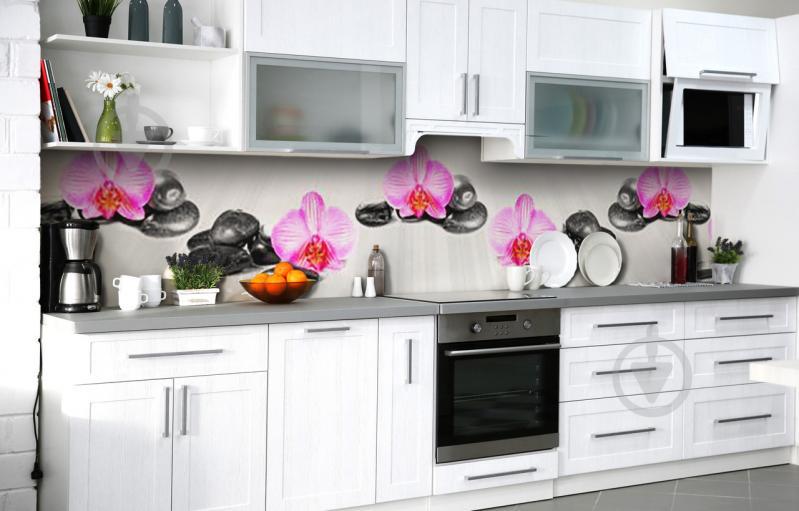 Скинали на кухню Zatarga «Медитация во сне» 600х3000 мм виниловая 3Д наклейка кухонный фартук самоклеящаяся