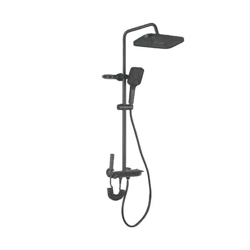 Колонна душевая Champion PBM-009-J со смесителем с кнопочным переключателем 4 режима Graphite (CH6501)