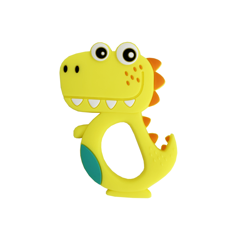 Грызунок-прорезыватель для зубов Динозаврик Желтый