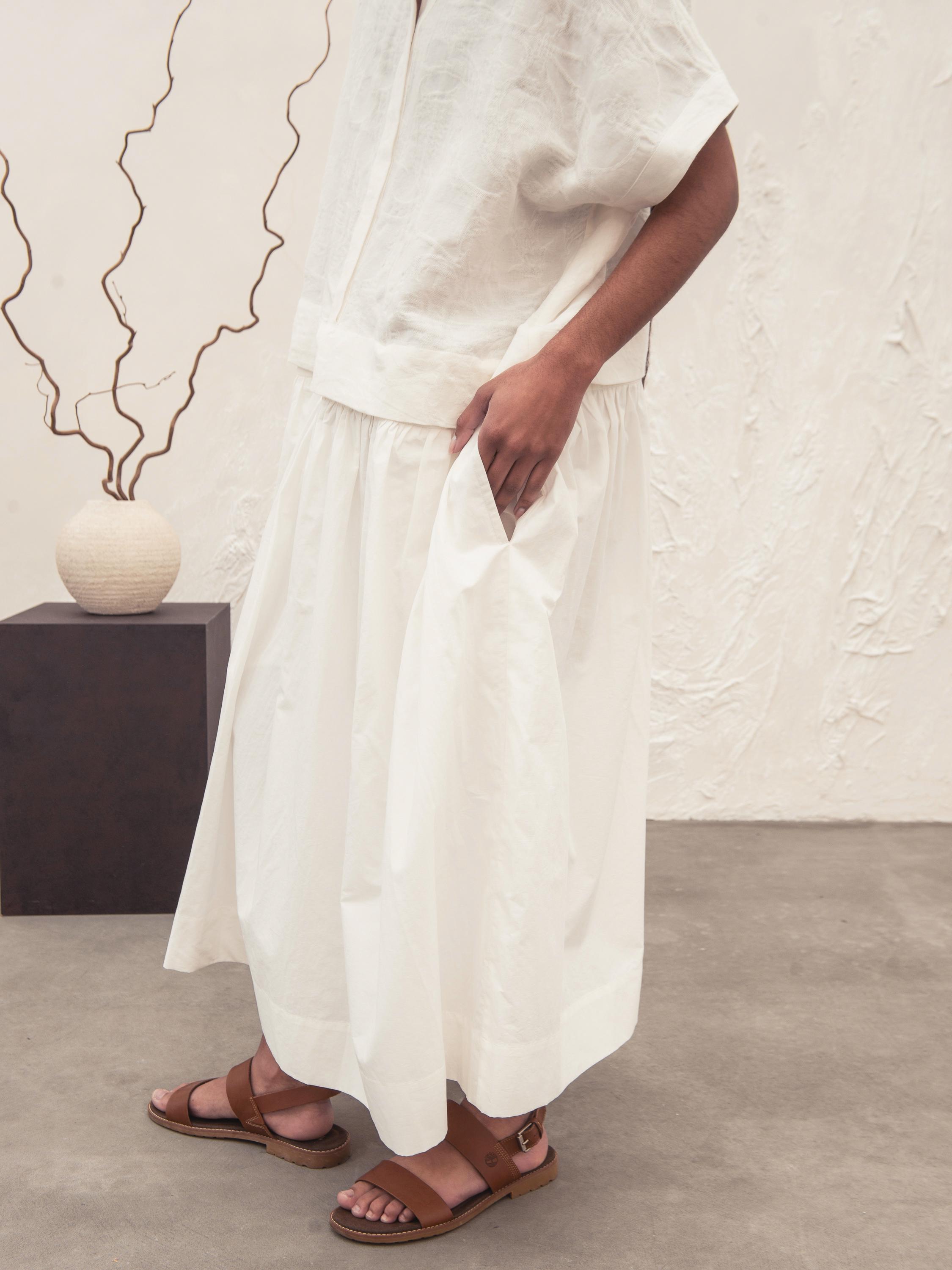 Платье-трансформер из хлопка и льна оверсайз Stephanie (HK1323005) - фото 5