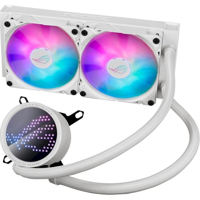 Система водяного охлаждения ASUS ROG Ryuo III 240 4-pin 2-fans 240 мм ARGB Anime Matrix White (90RC00J2-M0UAY0) - фото 2