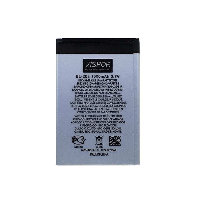 Аккумулятор Aspor BL-203 для Lenovo A278T/A308T/A318T/A365E/A369 (880017)