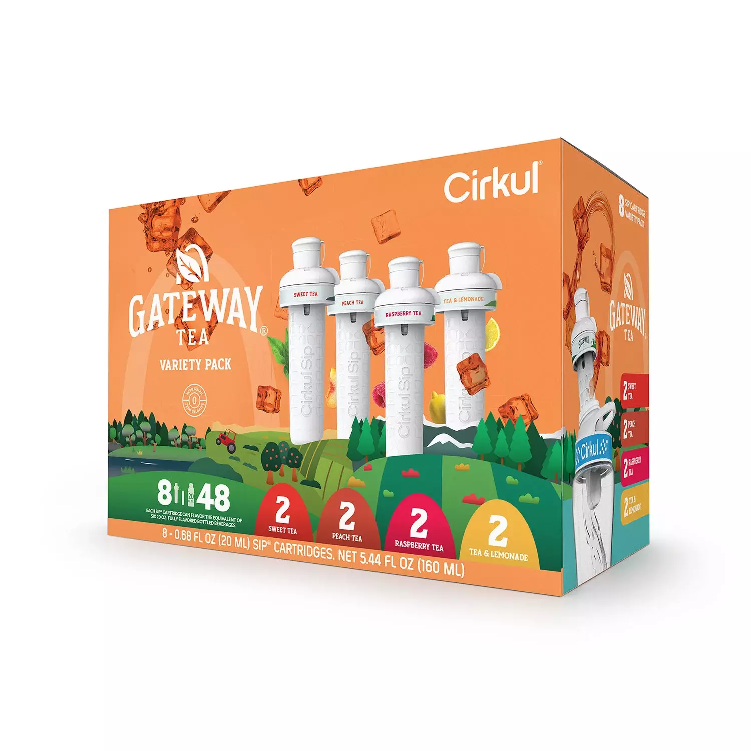Набор из 8 картриджей для бутылки Cirkul Gateway Tea Variety Pack (40798) - фото 1