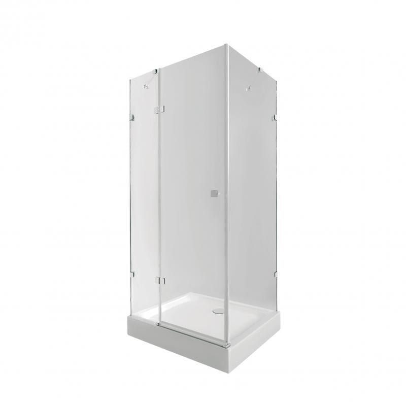 Душова кабіна Q-tap Capricorn CRM1011SC6 Clear 2020x1000x1000 мм + піддон Tern 301112 100x100x12 см з сифоном (SD00048930)