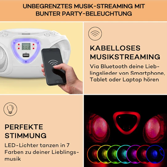 Музыкальный проигрыватель Auna Roadie Boombox (10029813) - фото 9 Музыкальный проигрыватель Auna Roadie Boombox (10029813) - фото 9