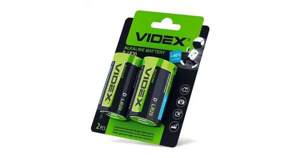 Батарейки Videx LR20 D Alkaline бочка