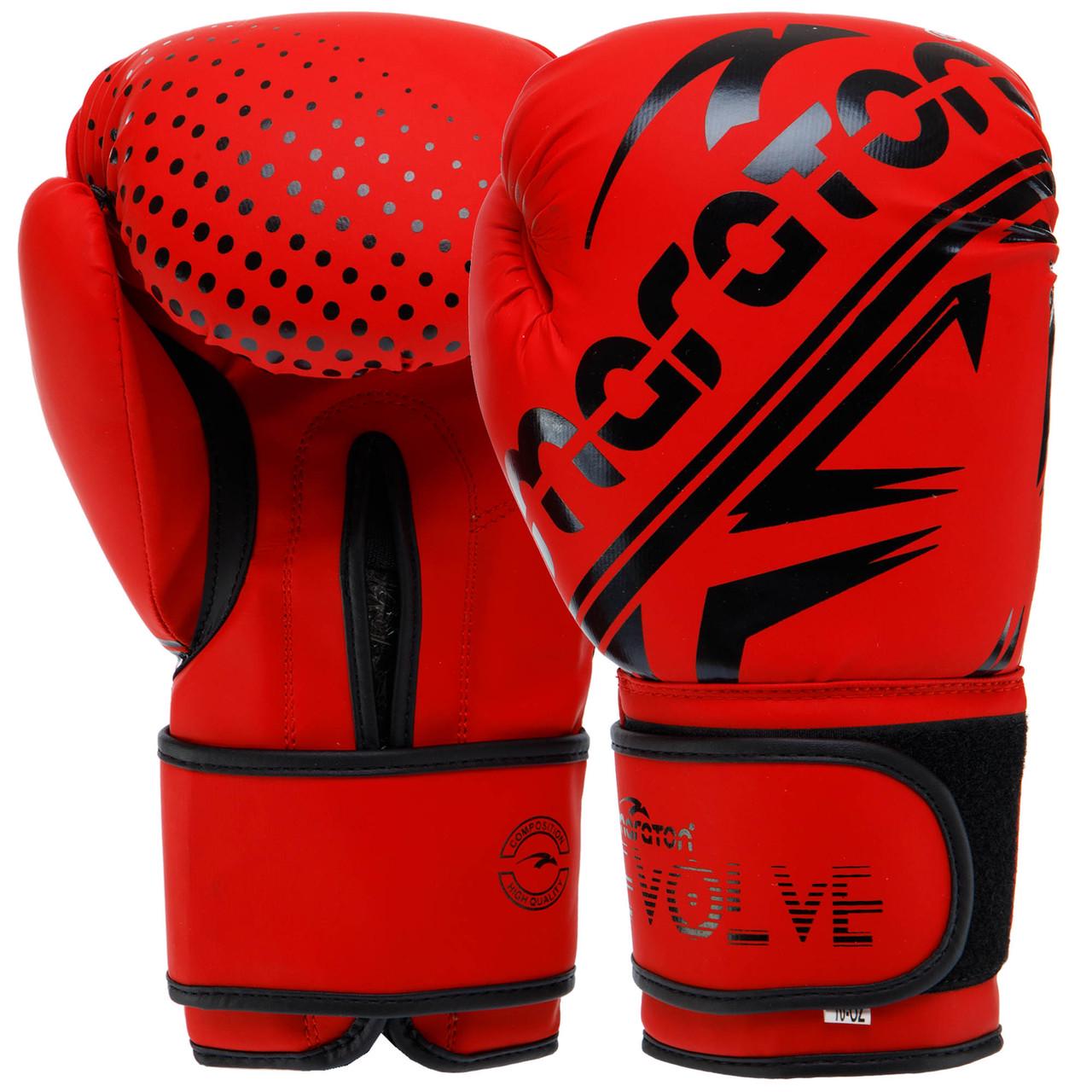 Боксерские перчатки Maraton искусственная кожа 12 oz Красный (EVOLVE02)