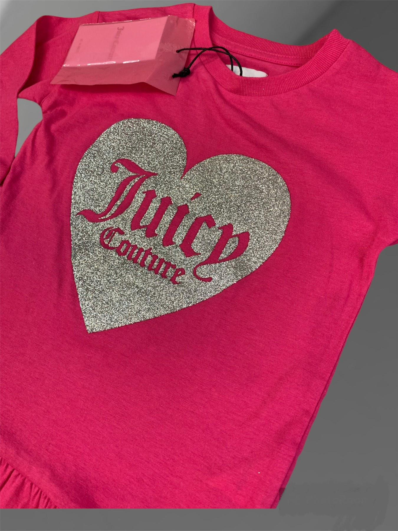 Костюми дитячий Juicy Couture туніка та лосини на 18 міс 86 см Рожевий (0012672) - фото 3